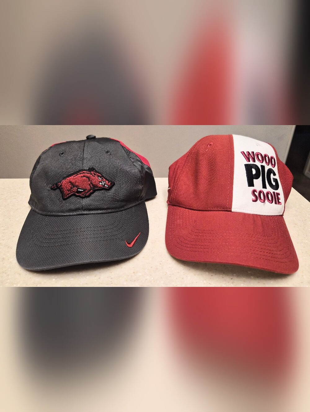 (2) Nike Dri-fit Arkansas Razorbacks Hats